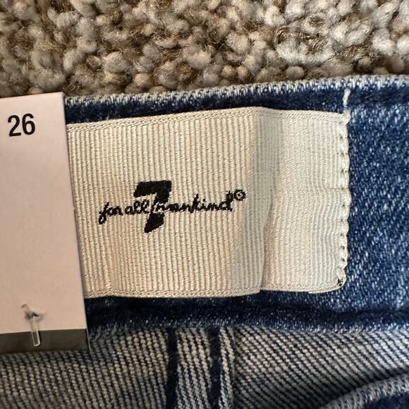 7 FOR ALL MANKIND Women's Cropped Alexa Size 26 In Dulce - Picture 9 of 16